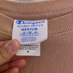 Light pink Champion crew neck
